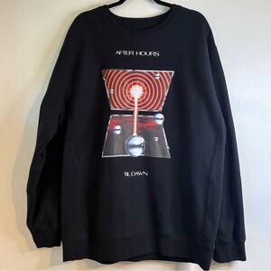 The Weeknd 2022 After Hours Til Dawn Tour Graphic Men's Crew Neck Sweatshirt
